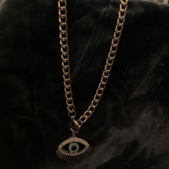 COPY - Gold Evil Eye Necklace - Picture 5 of 5